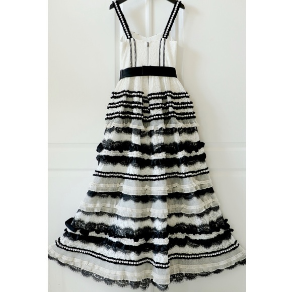 ALICE + OLIVIA DENITA BUSTIER RUFFLE GOWN - Picture 15 of 17